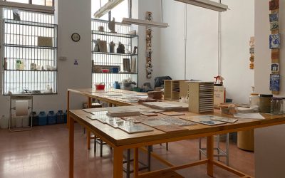 El taller de Revestimientos Cerámicos de la Escuela de Arte La Palma